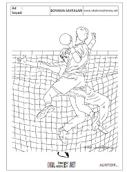 Hentbol boyama sayfaları